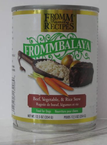 Fromm Canned Frommbalaya Beef Vegetable Rice Stew Dog Food Telling Tails Pet Supplies Chelmsford Ontario