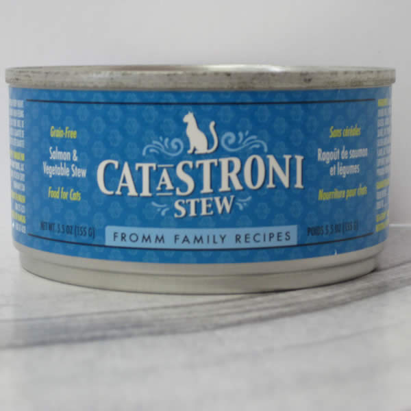 Fromm Family Recipes Canned Salmon Vegetable Catastroni Stew Cat Food Telling Tails Pet Supplies Chelmsford Ontario