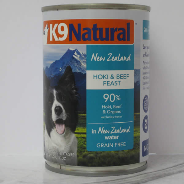 K9Natural Canned Hoki Beef Feast Dog Food Telling Tails Pet Supplies Chelmsford Ontario