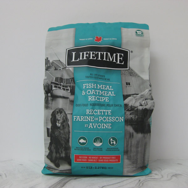 Lifetime Fish Meal Oatmeal Recipe Dry Dog Food Telling Tails Pet Supplies Chelmsford Ontario