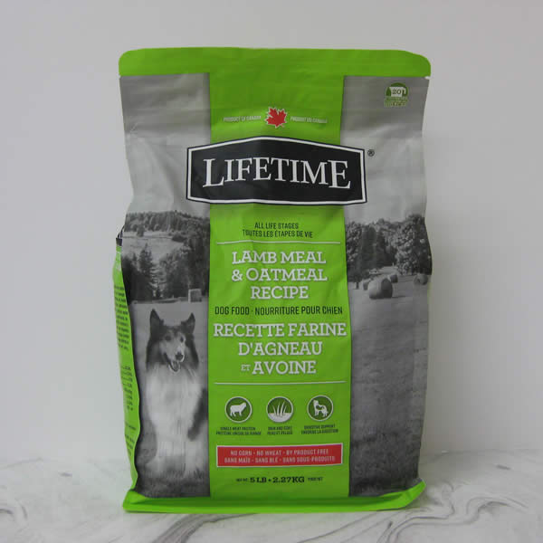 Lifetime Lamb Meal Oatmeal Recipe Dry Dog Food Telling Tails Pet Supplies Chelmsford Ontario