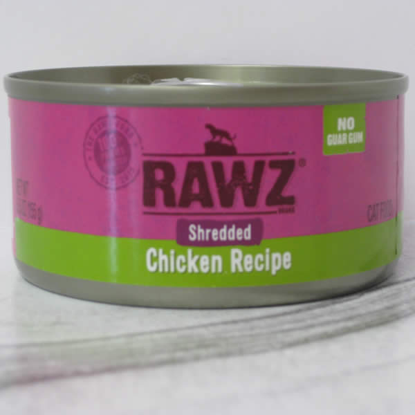 Rawz Canned Shredded Chicken Recipe Cat Food Telling Tails Pet Supplies Chelmsford Ontario