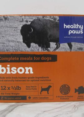 Healthy Paws Complete Diet For Dogs Bison Frozen Pet Food Telling Tails Pet Supplies Chelmsford Ontario