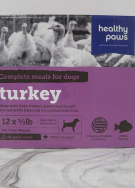 Healthy Paws Complete Diet For Dogs Turkey Frozen Pet Food Telling Tails Pet Supplies Chelmsford Ontario
