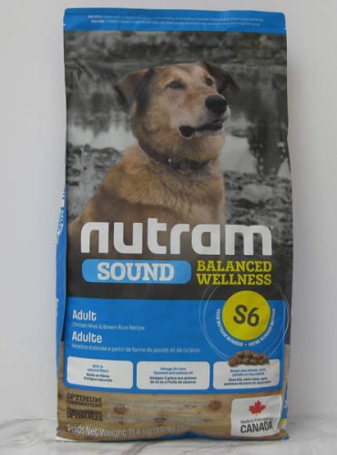 Nutram Sound S6 Adult Chicken Meal Brown Rice Recipe Dry Dog Food Telling Tails Pet Supplies Chelmsford Ontario