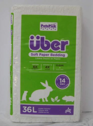 Pets Pick Uber Soft Paper Bedding White Small Animal Bedding Telling Tails Pet Supplies Chelmsford Ontario