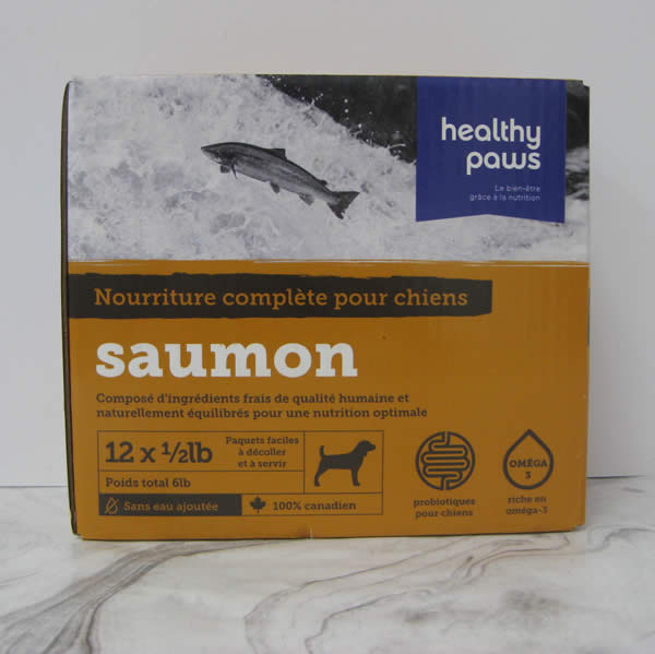 Healthy Paws Complete Diet For Dogs Salmon Frozen Pet Food Telling Tails Pet Supplies Chelmsford Ontario
