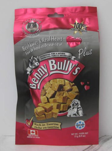 Benny Bullys Beef Liver Real Heart Cat Treats Pet Food Telling Tails Pet Supplies Chelmsford Ontario