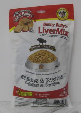 Benny Bullys Liver Mix Crumbs Powder Dog Treats Pet Food Telling Tails Pet Supplies Chelmsford Ontario