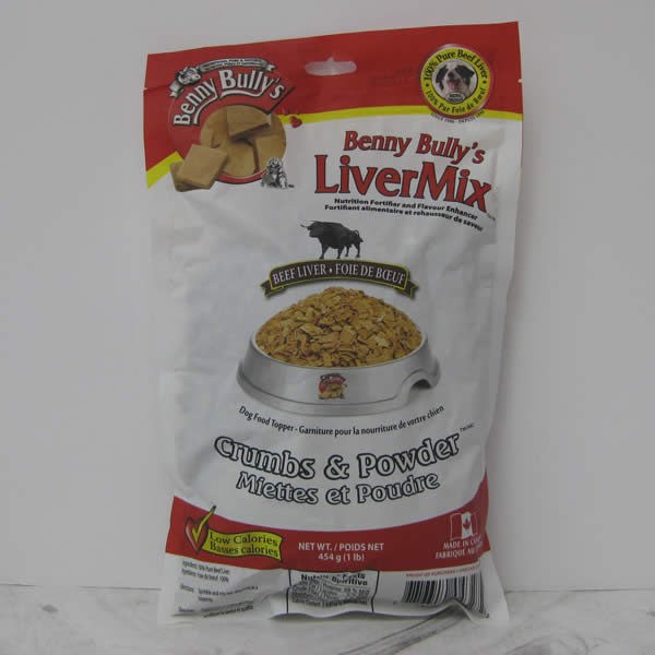 Benny Bullys Liver Mix Crumbs Powder Dog Treats Pet Food Telling Tails Pet Supplies Chelmsford Ontario