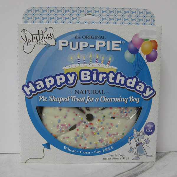 Lazy Dog Pup Pie Happy Birthday Charming Boy Dog Treats Pet Food Telling Tails Pet Supplies Chelmsford Ontario