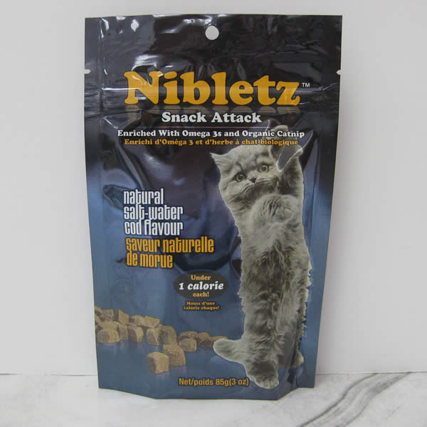 Nibletz Snack Attack Natural Salt Water Cod Flavor Cat Treats Pet Food Telling Tails Pet Supplies Chelmsford Ontario