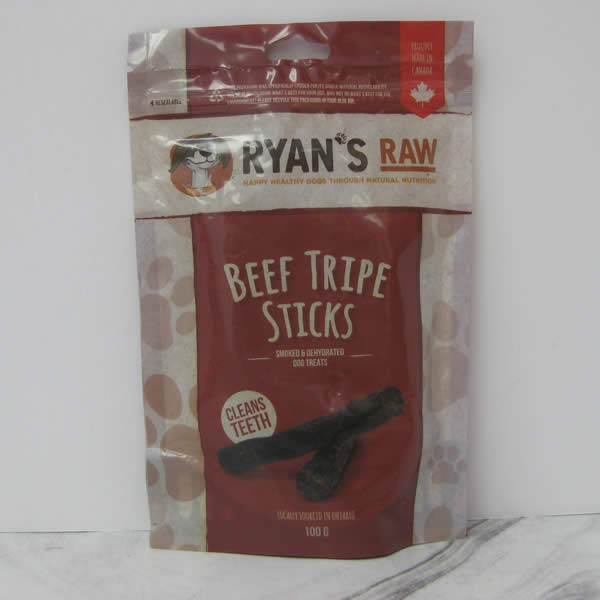 Ryans Raw Beef Tripe Sticks Dog Treats Pet Food Telling Tails Pet Supplies Chelmsford Ontario