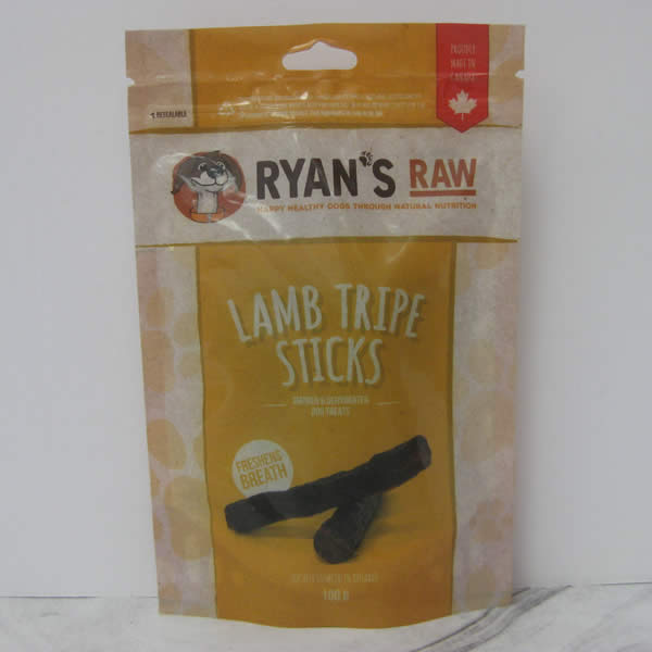 Ryans Raw Lamb Tripe Sticks Dog Treats Pet Food Telling Tails Pet Supplies Chelmsford Ontario