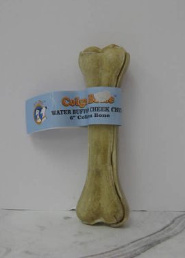 QT Dog Colgn Bone Water Buffalo Cheek Chew 6inch Collagen Bone Dog Treats Pet Food Telling Tails Pet Supplies Chelmsford Ontario